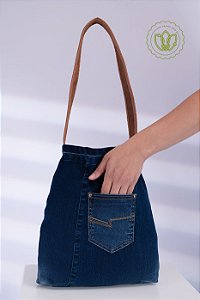 Bolsa Hobo Denim Pocket Slim (Upcycling)