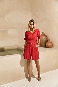 BERMUDA BOLSO QUADRICULADO