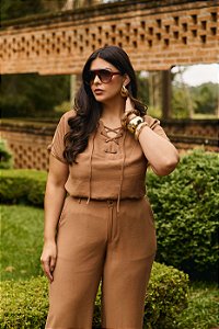 BLUSA DECOTE C/ ILHOS