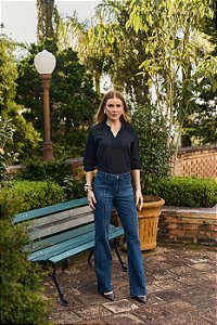 CALCA BOOTCUT C/ NERVURA FRONTAL