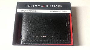 Carteira Masculina Tommy Hilfinger - Preta -100% Original