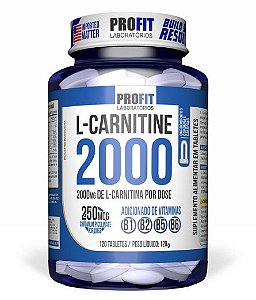 L-carnitine 2000mg + Cromo 120 Tabletes Profit