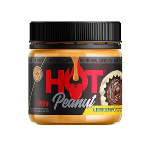 Pasta De Amendoim 500g Leite Em Pó Com Avelã Hot Fit
