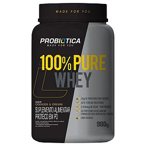 100% Pure Whey Pt 900g Cookies And Cream Probiótica