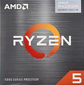 PROCESSADOR AMD RYZEN 5 5600G, 6-CORE, 12-THREADS, 3.9GHZ (4.4GHZ TURBO), CACHE 19MB, AM4, 100-100000252BOX