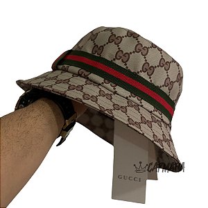 Bucket Hat Gucci Monogram Italian Gold