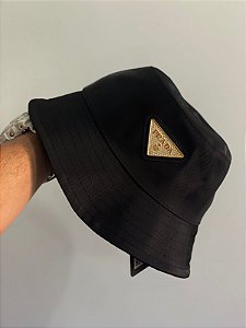 Bucket Hat Prada New Classic Re-Nylon Black & Gold
