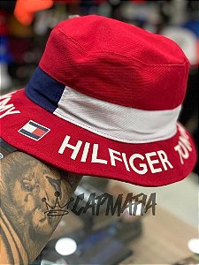 Bucket Hat Tommy Hilfiger Flag Red Dupla Face