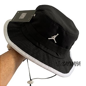Bucket Hat Jordan Brand Jumpman Black & Double White