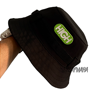 Bucket Hat High Company Rounded Black & Green