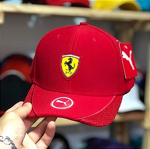 Cap Puma Scuderia Ferrari Red Aba Curva