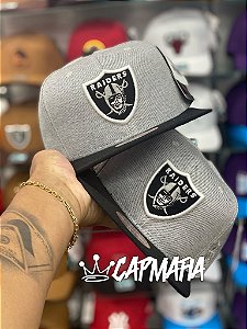 Cap Las Vegas Raiders Shield Grey & Black Snapback Aba Reta