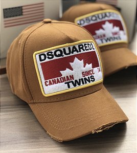 Cap Dsquared2 Canadian Twins Caramel Strapback Aba Curva