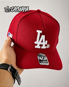 Cap 47 Brand Los Angeles Dodgers MVP Red Snapback Aba Curva