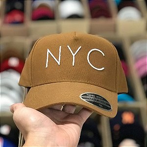 Cap Young Money New York City Caramel Snapback Aba Curva