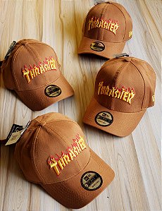 Cap Thrasher Flame Caramel Strapback Aba Curva