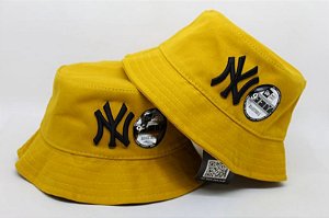 Bucket Hat New Era New York Yankees Mustard & Black