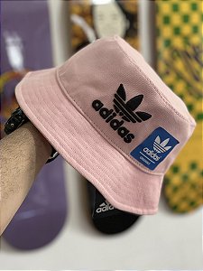 Bucket Hat Adidas Classics 3 Stripes Rose & Black
