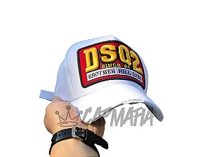 Cap Dsquared2 Hill Gang White Strapback Aba Curva