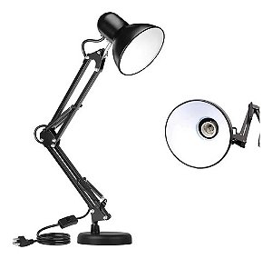 Luminária Flexível Com Base Estudar Trabalhar Articulável