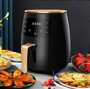 Fritadeira Airfryer Sem Oléo 4.5l Painel Touch Digital 220w PRETA
