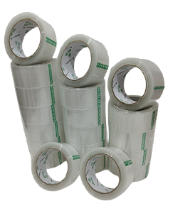 12 Rolos Fita Adesiva Transparente Larga 45x100 Embalagem