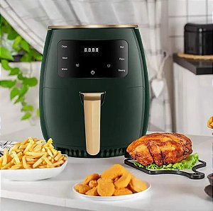 Fritadeira Airfryer Sem Oléo 4.5l Painel Touch Digital 127w VERDE