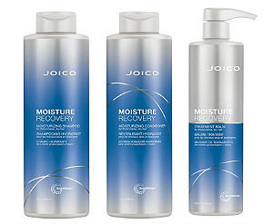 Kit Joico Moisture Recovery – Shampoo 1L + Condicionador 1L + Máscara 500ml