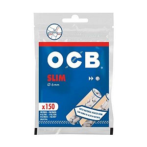 Filtro Para Cigarro OCB Gommed Slim 6mm C/150