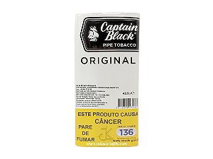 Tabaco/Fumo Para Cachimbo Captain Black Regular (Branco) 42,5g