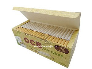 Tubos de Cigarro OCB Com Filtro Ecológico C/ 250 Unidades