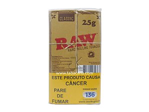 Tabaco/Fumo para Cigarro RAW Classic 25g