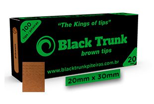 Piteira Black Trunk Brown Tips Medium 20mm C/100