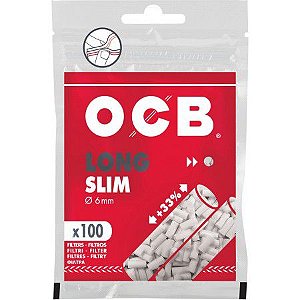 Filtro Para Cigarro OCB Long Slim 6mm C/100