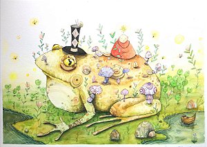 O sapo que achava ser pedra