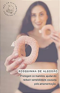 KIT 2 PARES Rosquinhas de amamentação algodão - seios sensiveis