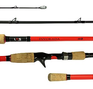 Vara de Pesca para Carretilha Lumis Invokada Red 1,76m 6-17lbs Inteiriça
