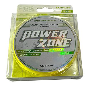 Linha monofilamento Power zone Verde (Verde Limão) 300mts Maruri