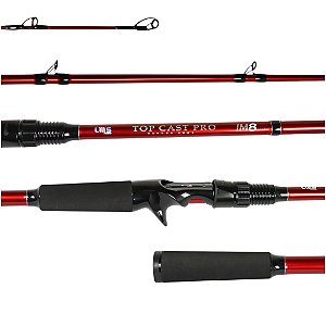 Vara Lumis Top Cast Pro Im8 2,40 M 50 Lb 2 Partes Vermelha 2025