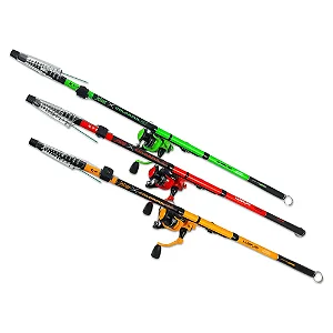 Kit Maruri Ultralight Joker Colorful Molinete + Vara Telescópica 2,40m - Edição Limitada
