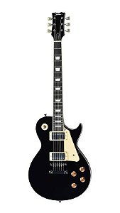 Guitarra Shelter S100W Les Paul Corpo Basswood, Braço Colado Maple, Captação Wilkinson HH,Black - S100W_B