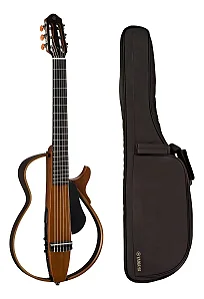 Violão Elétrico Silent Yamaha SLG200N Natural Cordas Nylon com Bag