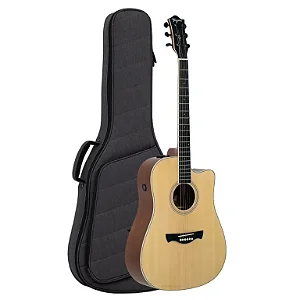 VIOLAO FOLK TAGIMA SUNSET SAPELE EQ TAMPO SOLID SPRUCE B/S GIG BAG SAND