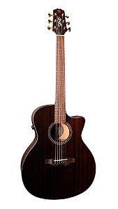 Violão Seizi Supreme Mirai Evolution Ryu Cutaway Black Trans Efeitos