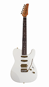 GUITARRA SEIZI KATANA SAKURA HSS PEARL WHITE GOLD Tele HSS