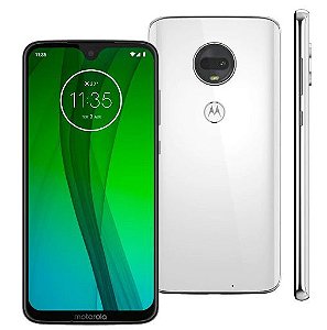 SMARTPHONE MOTOROLA G7 64GB POLAR 4G - 4GB RAM TELA 6,24” CÂM. DUPLA + CÂM. SELFIE 8MP