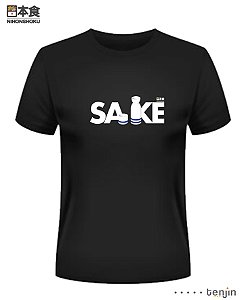 Sake Icone - Tenjin Camiseta - Preta