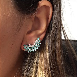 Brinco Earcuff Turmalina