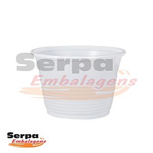 Pote Plástico 100ml - Branco - Caixa 2.000 ou Pacote 100 pcs - COPOZAN