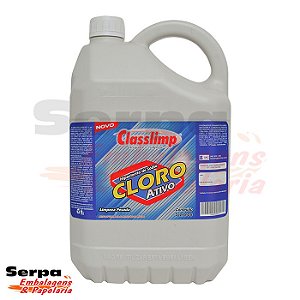 Hipoclorito de Sódio CLORO Ativo 5 litros - CLASSLIMP